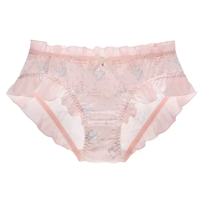 Lait soie mignon belle Sweety dessin animé femmes culottes princesse Style Lolita à volants respiran