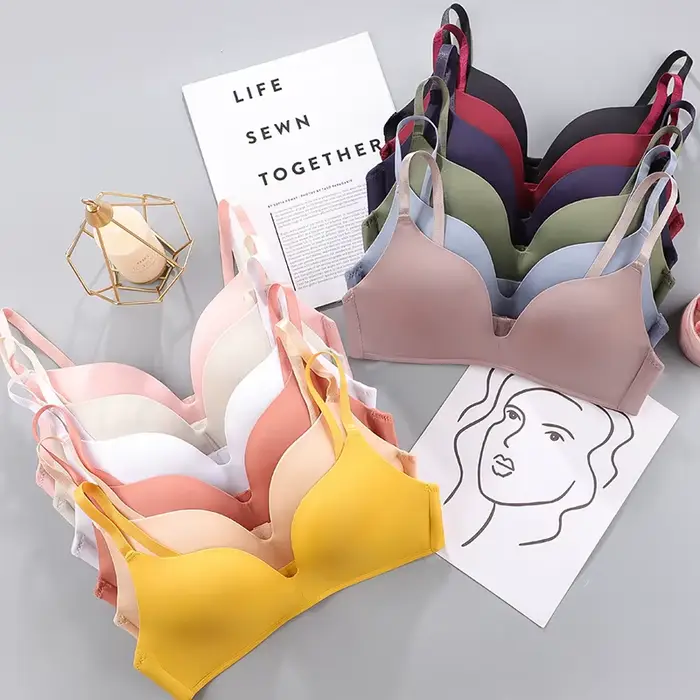 Bezešvá sexy podprsenka bez drátků Push Up pro ženy
