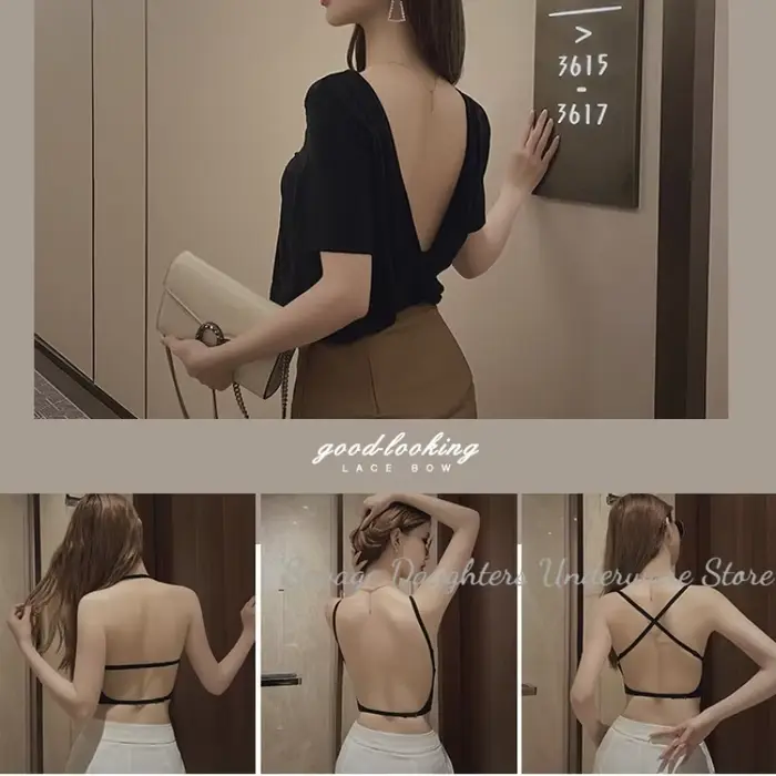 Neviditelná podprsenka pro ženy, hluboký výstřih ve tvaru U, záda, na šaty, sexy spodní prádlo s průhlednými popruhy, push-up, bez ramínek spodní prádlo