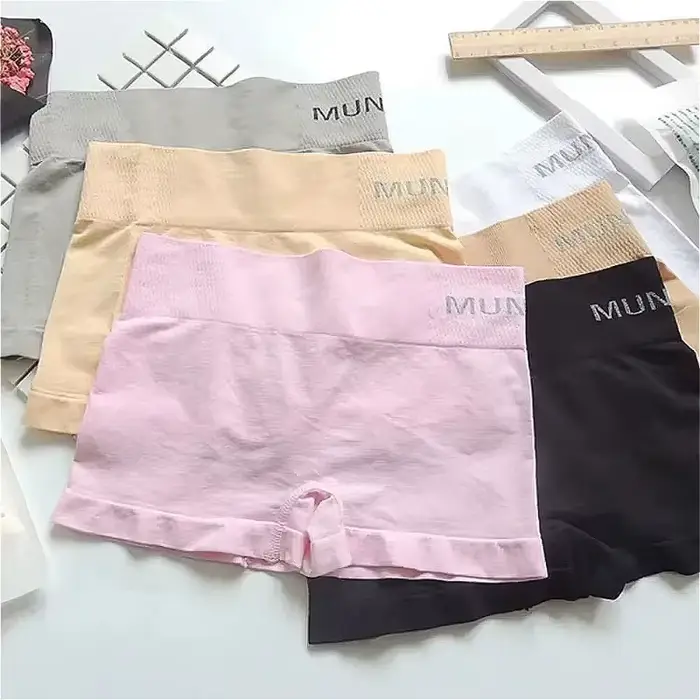 Culottes de sécurité pour femmes, sans couture, modelantes, décontractées, style boxer, en coton
