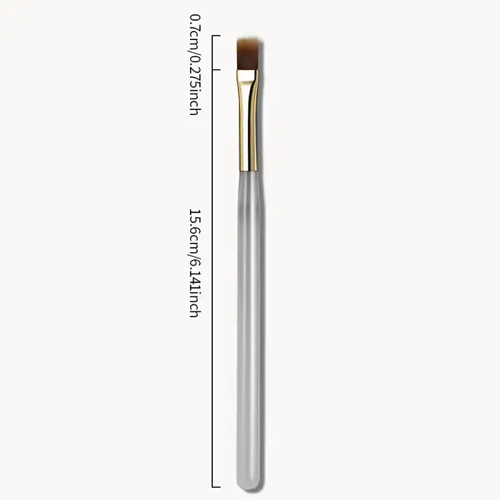 Brosse à ongles à poils larges et souples, 2 pièces, conception dégradée, poignée en acrylique, appl