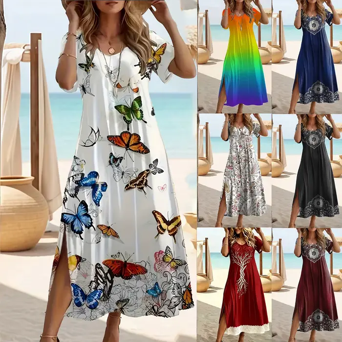 Elegantní letní šaty pro větší velikosti