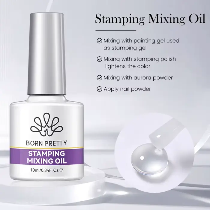 BORN PRETTY 10ml razítkovací směs olejové barvy Gel
