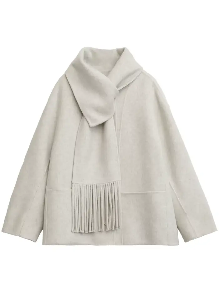CHIC VEN femmes manteau en laine solide ample simple boutonnage pardessus Double face bureau dames m