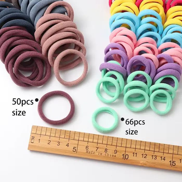 Bandes élastiques en caoutchouc de nylon pour filles, accessoires pour cheveux, porte-queue de cheva