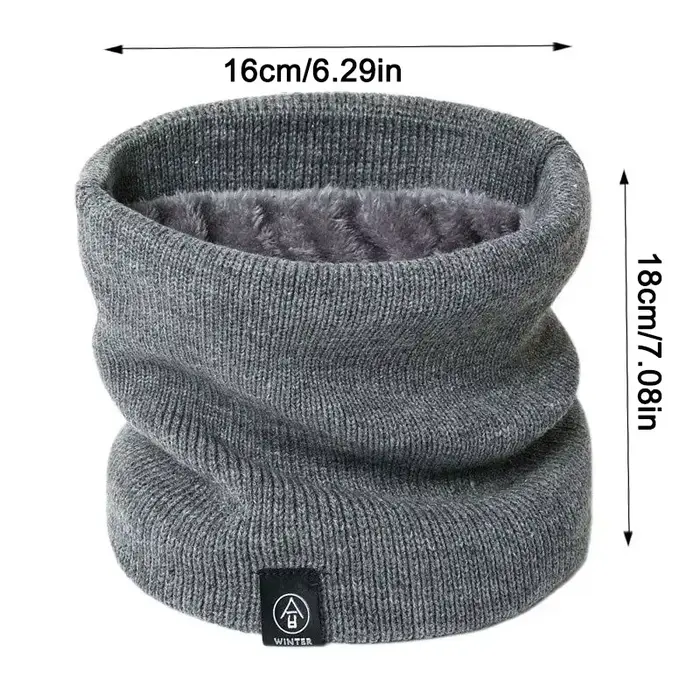 Mode femmes tricoté écharpe solide cachemire comme hiver Snood foulards dame chaud épais unisexe hom
