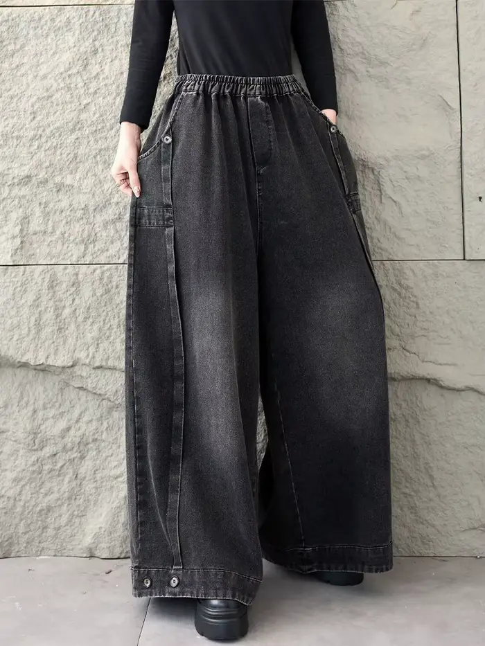 Amax LuluE 2026 printemps mode classique Denim pantalon dames Vintage solide jean décontracté femmes