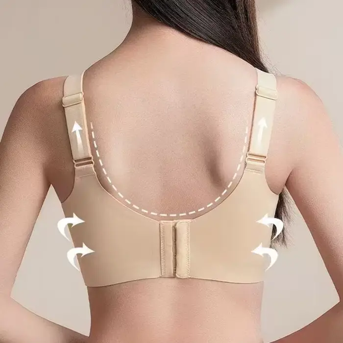 Bezešvá podprsenka pro boční zmenšení prsou, štíhlý design pro velká prsa, aby vypadala menší, pohodlná plus velikost spodního prádla pro ženy