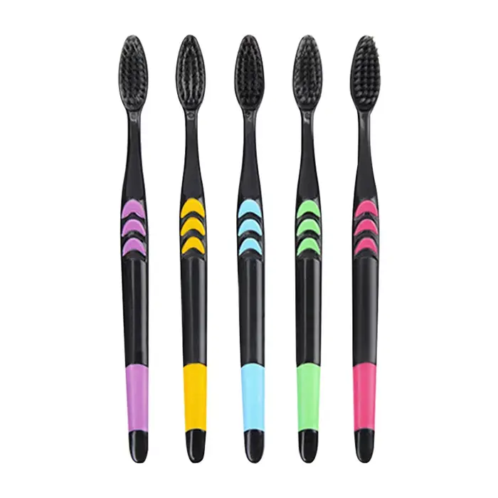 10 pièces emballées nettoyage en profondeur poils souples charbon de bambou cheveux noirs Ultra-fin 