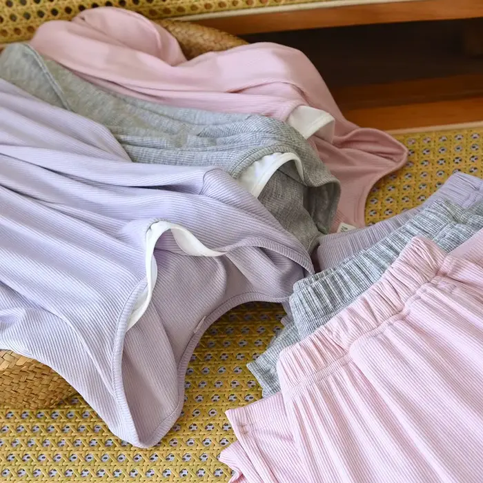 Ensemble de pyjamas pour femmes deux pièces vêtements de nuit pyjamas en coton peigné nouveau printemps automne à manches longues costumes de nuit pour femme vêtements de nuit