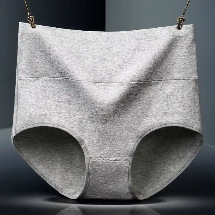 Culottes pour femmes slips de mise en forme abdominale sous-vêtements en coton grande taille taille haute sous-vêtements dames couleur unie Lingeries Sexy doux