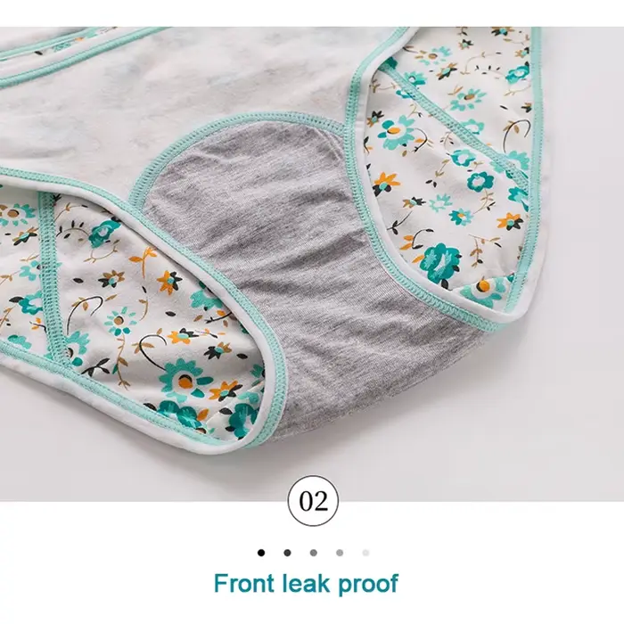Menstruační kalhotky, fyziologické spodní prádlo proti protečení pro dívky