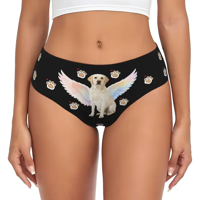 Lingerie personnalisée avec photo du visage pour femmes, cadeau de la Saint-Valentin, lingerie respirante et confortable