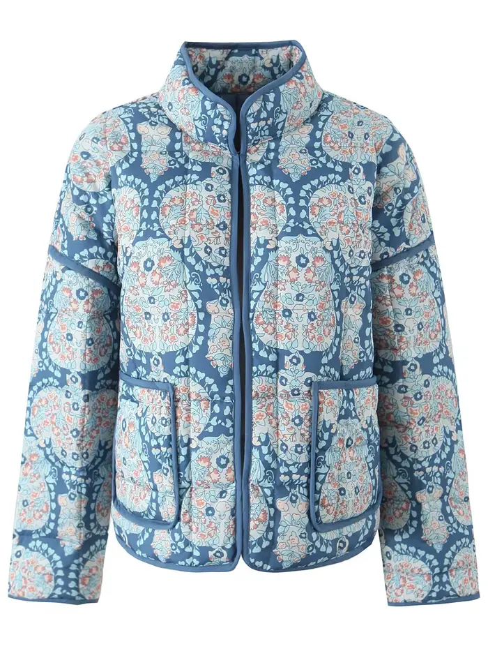 Pouvez-vous psylady-Veste rembourrée à manches longues pour femmes, Streetwear chic, Boho Floral, Co