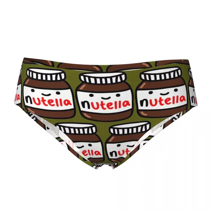 Slip Nutella personnalisé, slip confortable pour femmes, sous-vêtements respirants