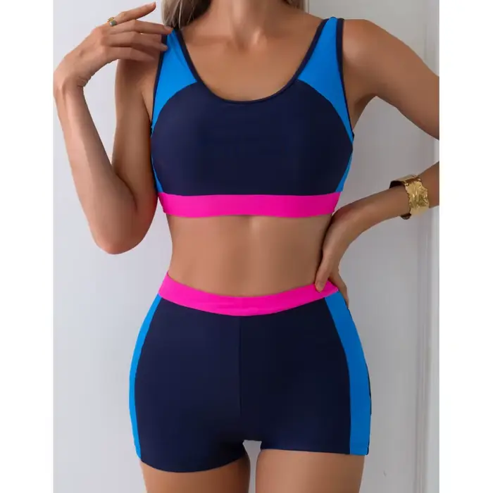 Maillot de bain d'été, ensemble Tankini, maillot de bain féminin, vêtements de sport pour la plage, 