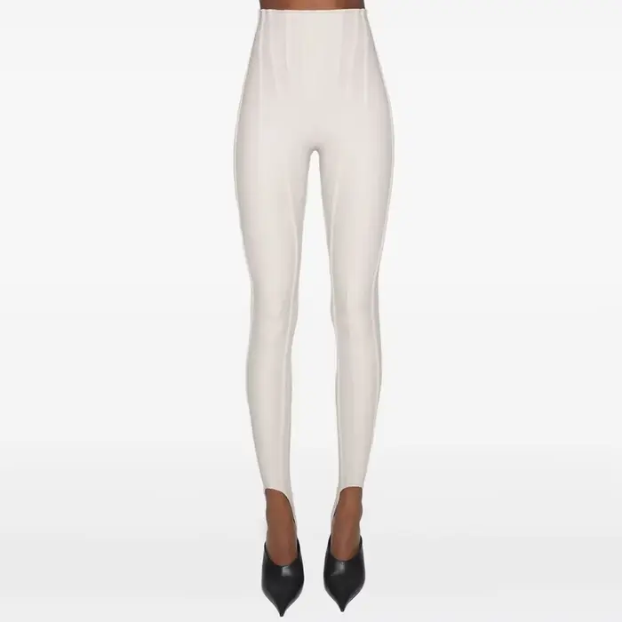 TWOTWINSTYLE solide épissé plis Chic pantalon femme taille haute minceur Streetwear minimaliste femm