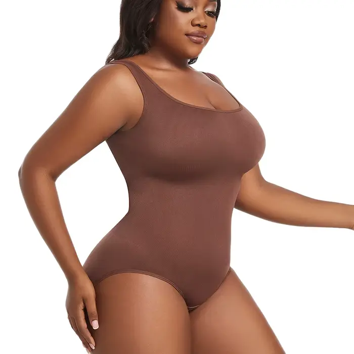 Dámské polyamidové a elastanové kombinézy, XL-5XL fit body, minimalistický a pohodlný fitness oděv pro všechna roční období
