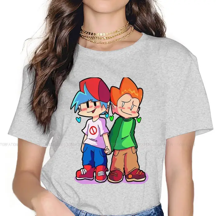 T-shirt à col rond pour garçon et fille, Streetwear en coton pur, Harajuku, Funkin FNF Music, vendre