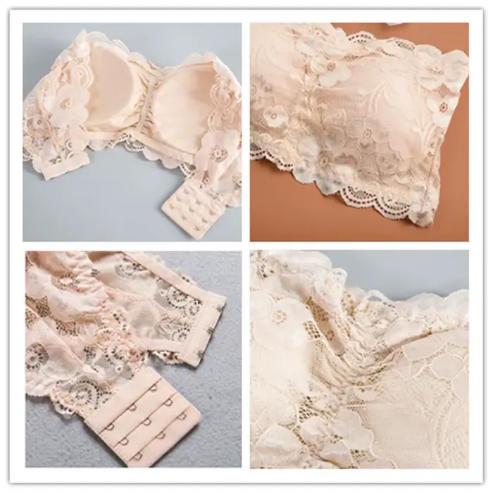 Leon Day-Support bez ramínek elastická podprsenka pro ženy, sexy, krajka Tubular Bustier, bezešvé polstrované spodní prádlo, velkoobchod