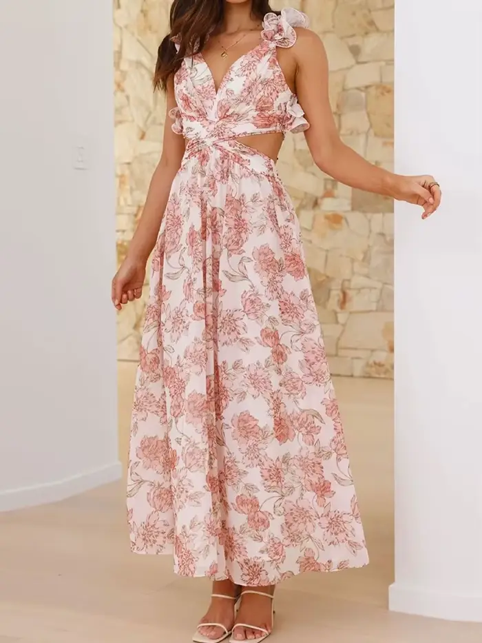 FibrLoungewear-Dámské patchworkové večerní šaty