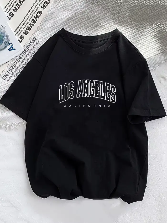 Femmes Brooklyn lettre impression t-shirt fille graphique Harajuku 2023 streetwear vêtements casual