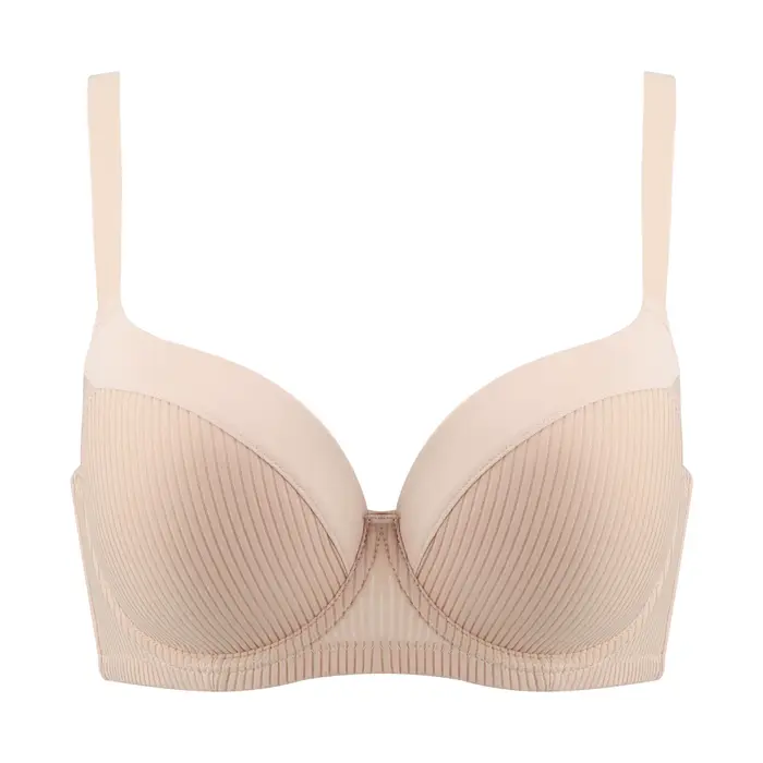 T-shirt Push Up grande taille pour femmes, soutien-gorge à armatures, Lingerie de soutien légèrement