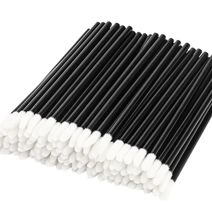 100 pièces pinceaux à lèvres pinceau de maquillage applicateur d'extension de cils rouge à lèvres ba