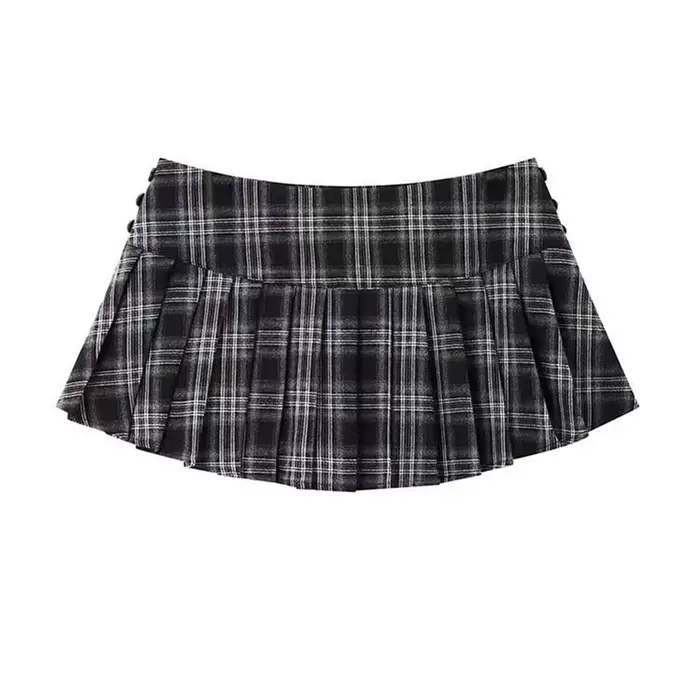 Mini jupes à carreaux pour femmes, mode coréenne, vêtements Y2k, jupes courtes mignonnes, Harajuku, 