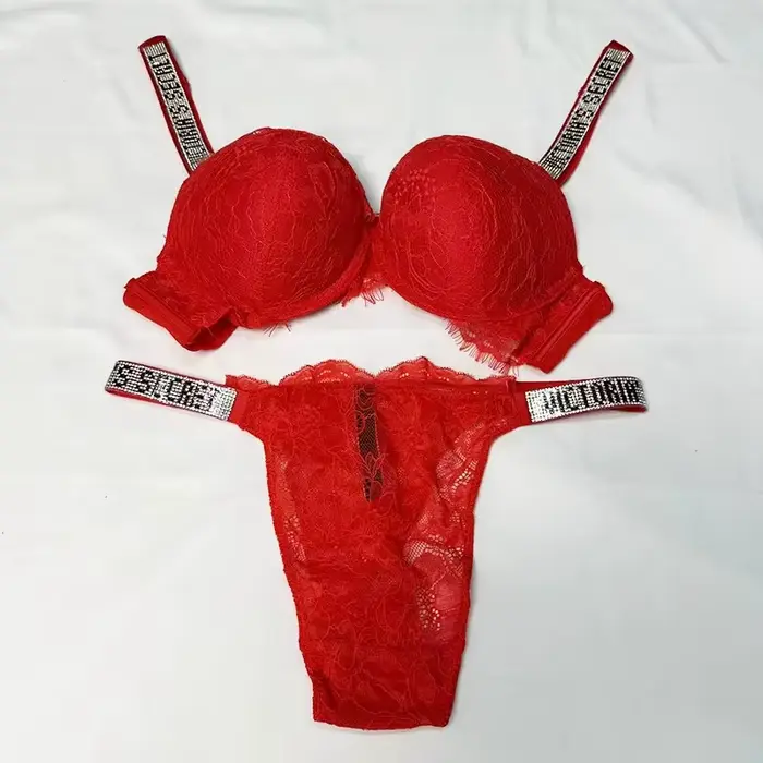 Nový sexy set podprsenky a kalhotek Victoria's Secret pro ženy – Pohodlný