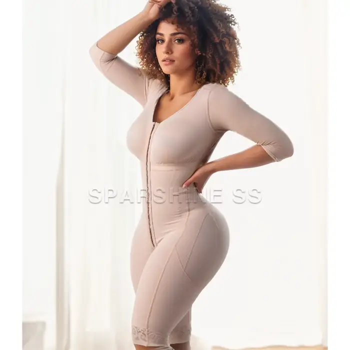 Corset de liposuccion BBL pour femmes, gaines colombiennes, body shaper complet, stage 2, post chirurgie, silhouette affinée, confortable et élégant