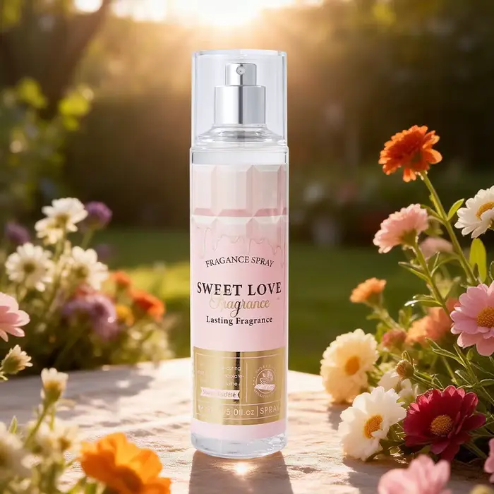 Brume Corporelle Parfumée Douce Amour, Longue Durée, aux Notes Riches de Rose, Gardénia, Jasmin et L