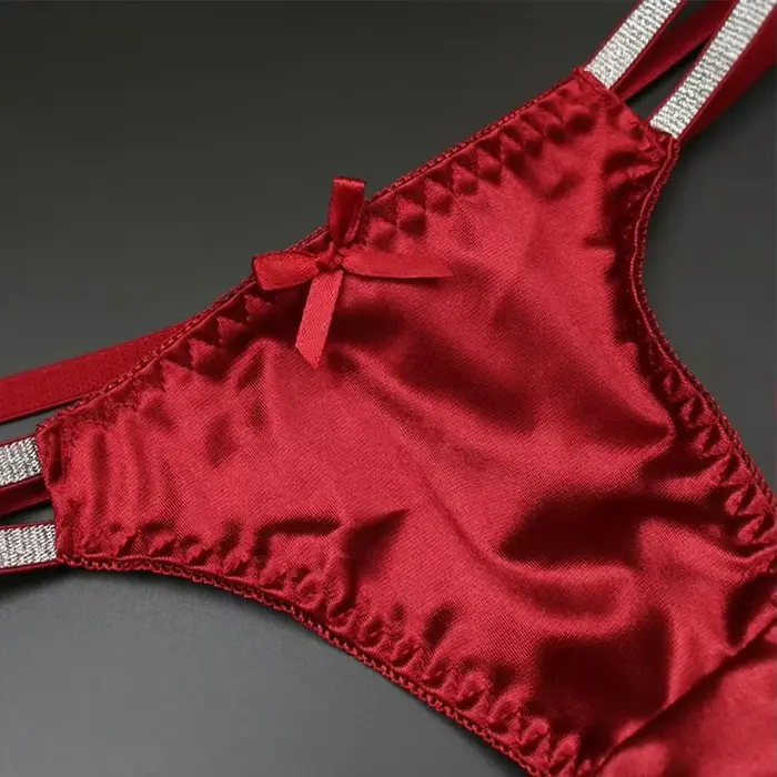 Hedvábné tanga pro ženy, spodní prádlo Tback Gstring, nízké kalhotky, spodní prádlo, vynikající elasticita pro dokonalé uchycení