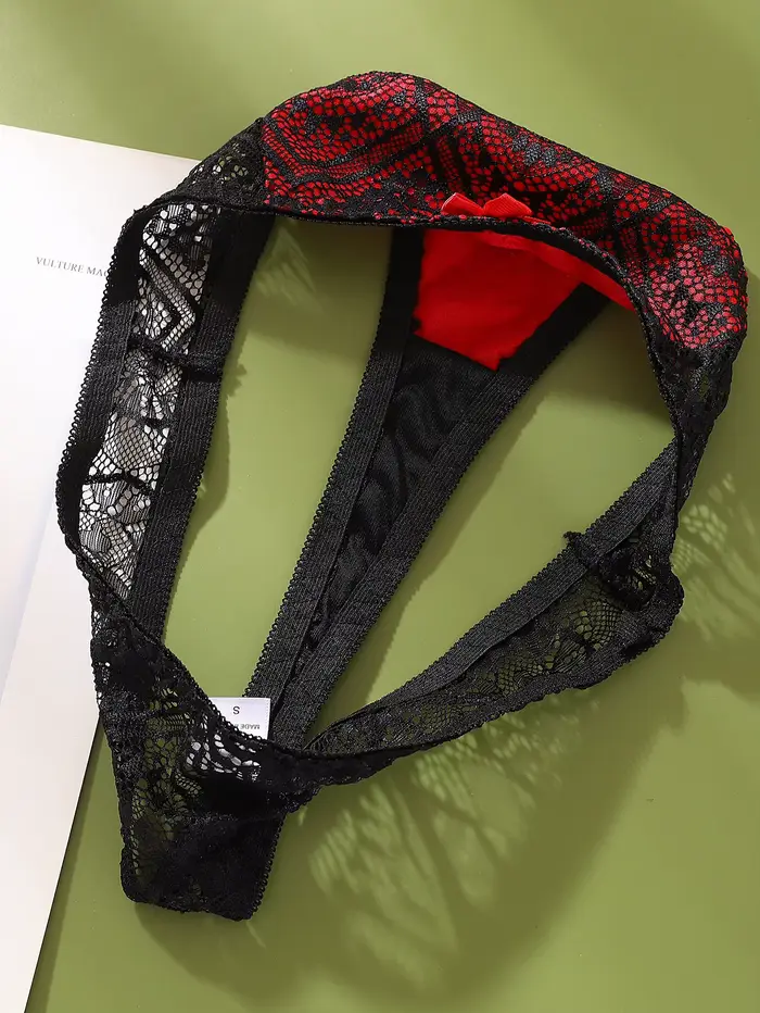 Sexy tanga pro ženy, průhledné kalhotky, střední basový pas, dámské spodní prádlo, barevný blok, ženské intimní prádlo