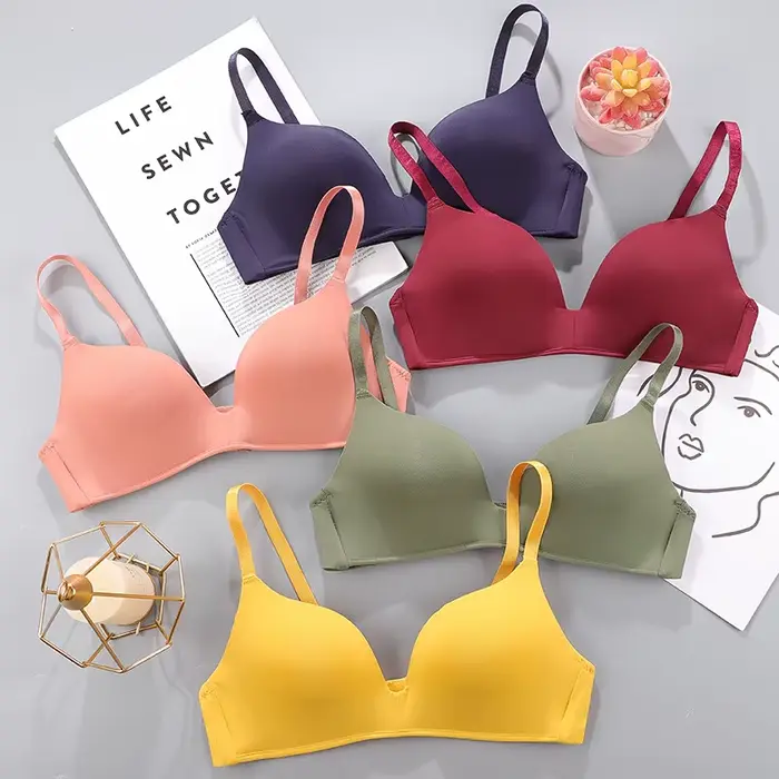 Bezešvá sexy podprsenka bez drátků Push Up pro ženy