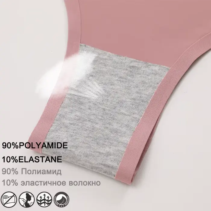 slipy Invisible, Sexy Spodní prádlo, dámské ledové spodní prádlo hedvábí, bezešvé, pohodlné, bavlněný rozkrok, střední velikost, kalhotky pro dívky