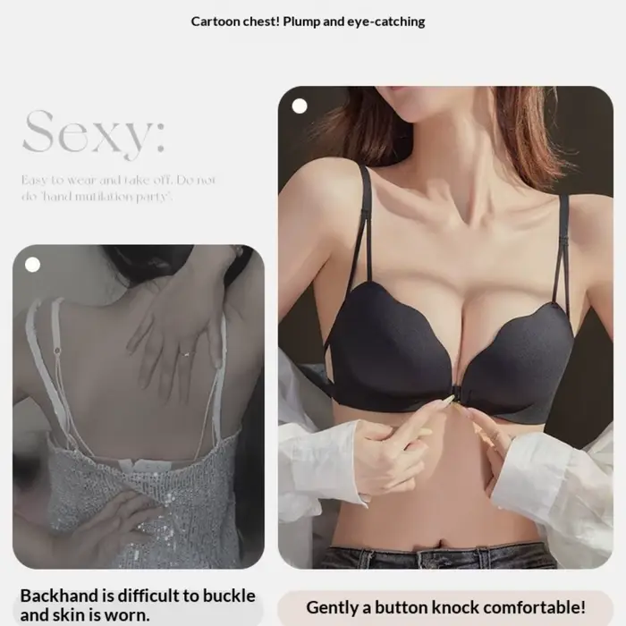 Dámská push-up podprsenka s předním zapínáním