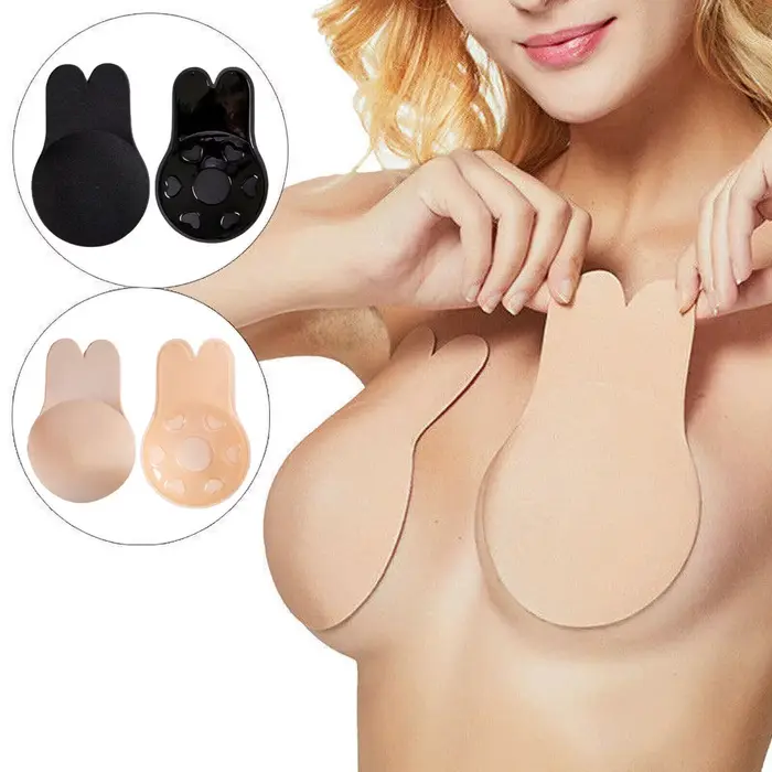 Soutien-gorge sexy pour femme, soutien-gorge invisible push-up, soutien-gorge auto-adhésif en silicone sans couture, fermeture avant, soutien-gorge sans bretelles, sans dos