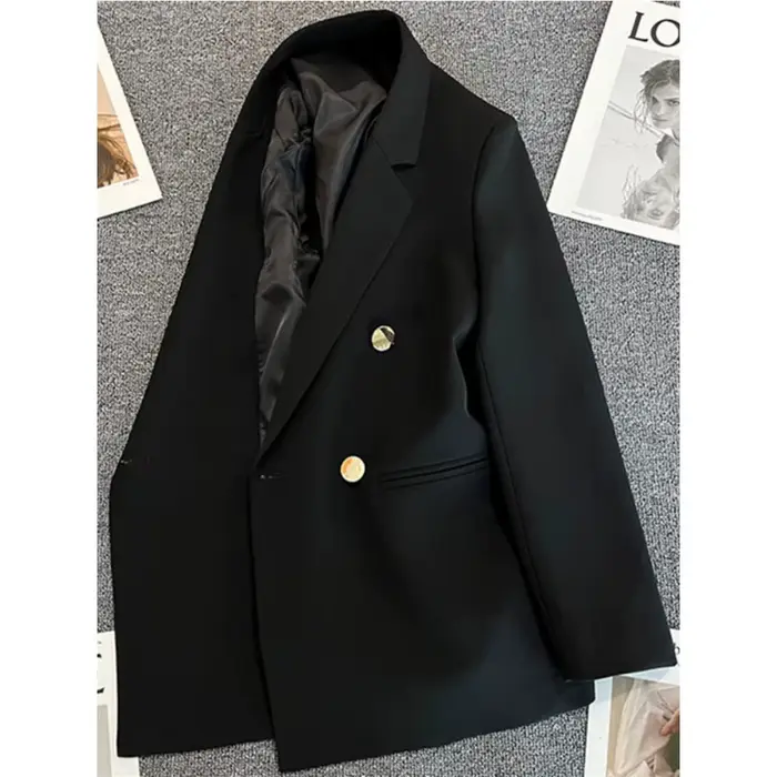 Femmes costume Blazer élégant manteau 2025 printemps automne mode coréenne Blazer luxe Double bouton