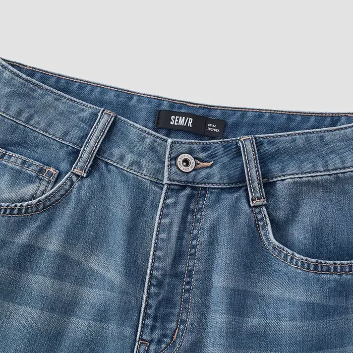Jean pour femme Semir, coupe large, ourlet brut, longueur cheville, style urbain décontracté, doux e