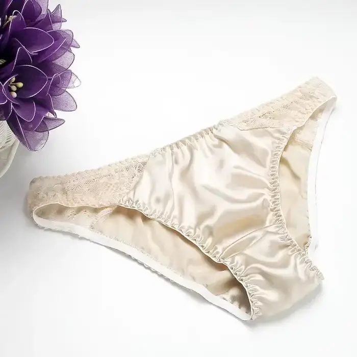 100% hedvábí mulberry sexy spodní prádlo prodyšné hedvábné krajky pohodlné nízké pas slipy antibakteriální spodní prádlo dámské kalhotky