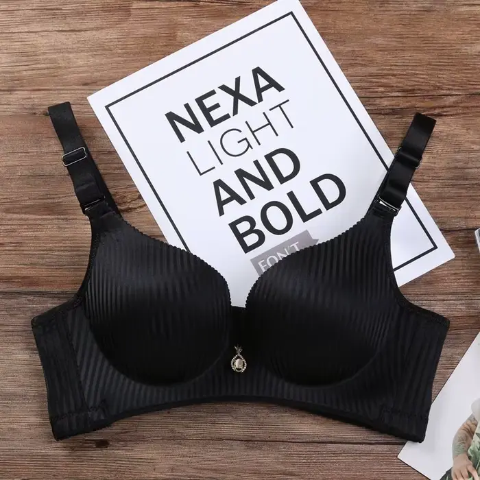 Soutien-gorge push-up ultra-confortable avec coussinets rehausseurs de 8 cm, sans armatures, soutien
