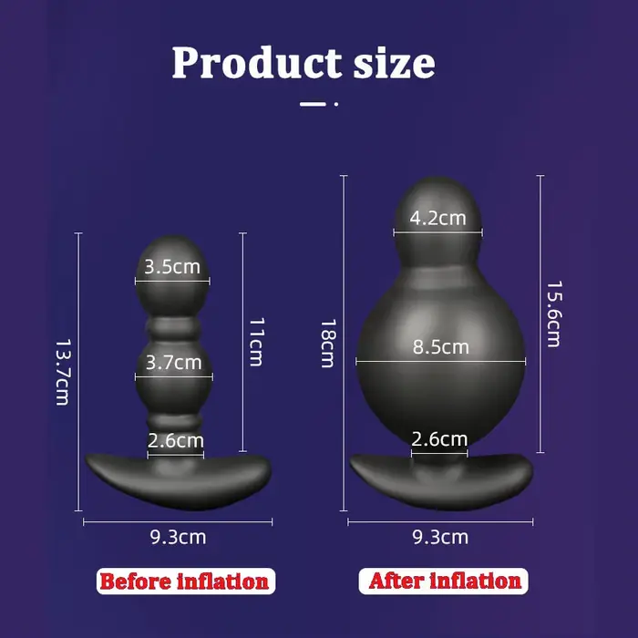 Grand godemichet anal gonflable automatique pour hommes et femmes, gode, masseur de prostate masculi