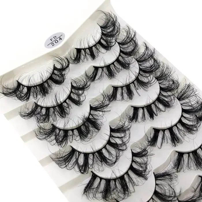 8 paires 15-22mm naturel 3D faux cils faux cils kit de maquillage vison cils extension vison cils ma