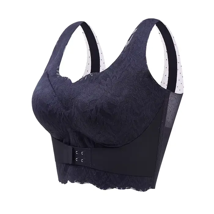 Soutien-gorge de sport froncé en émail à armatures fines pour femmes, lingerie non marquante, taille