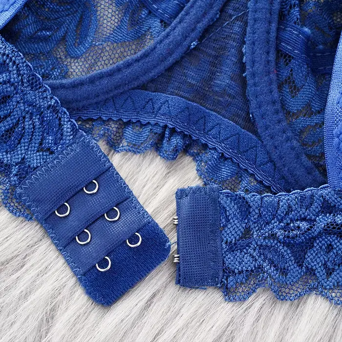 Soutien-gorge push-up en dentelle élégant pour femmes, avec armatures, bretelles ajustables, design transparent et confortable pour tous les jours