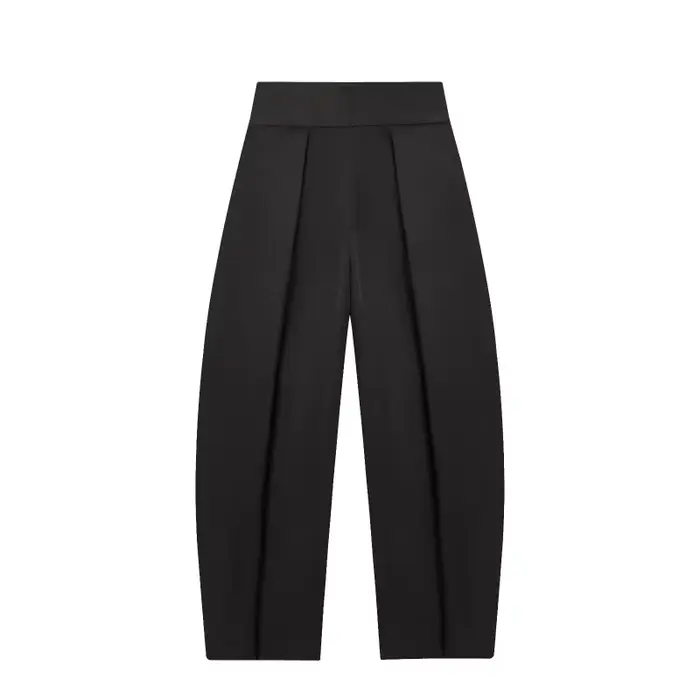 Pantalon palazzo plissé taille haute coupe ample ETJ 2026 pour femme, idéal pour le travail, les voy