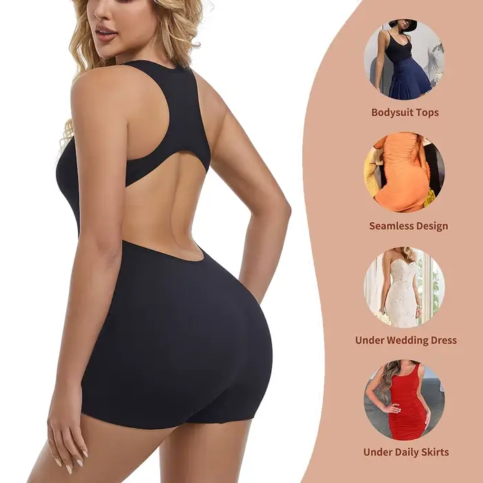 Combinaison dos nu pour femme, combinaison une pièce, barboteuse sexy, costume de batterie
