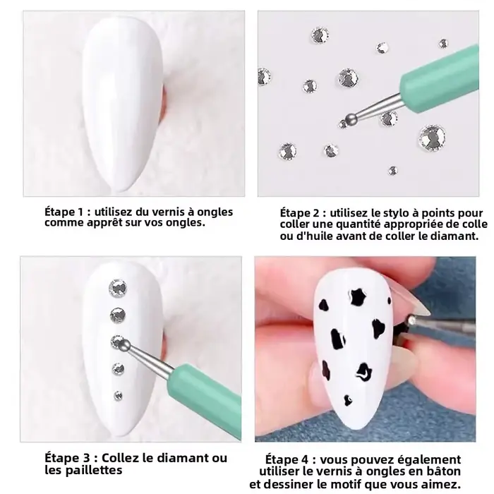 Oboustranné nástroje na nehty pro nail art