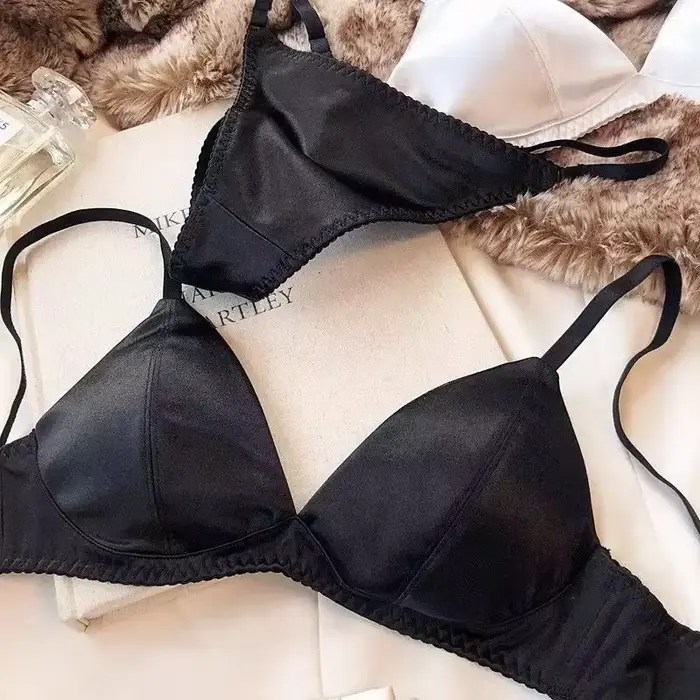 Soutien-gorge Triangle Français Minimiseur Confortable Pour Poitrine Petite Occasions Spéciales